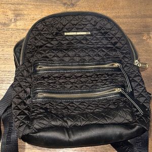 STEVE MADDEN Black and Gold backpack